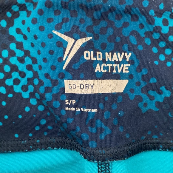 Old Navy Leggings Colorblock Active Exercise Workout Blue - Picture 14 of 14